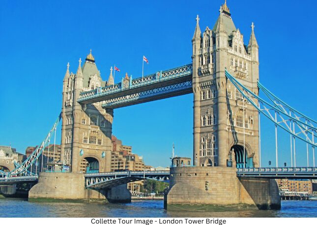 The London Tower Bridge in London, England