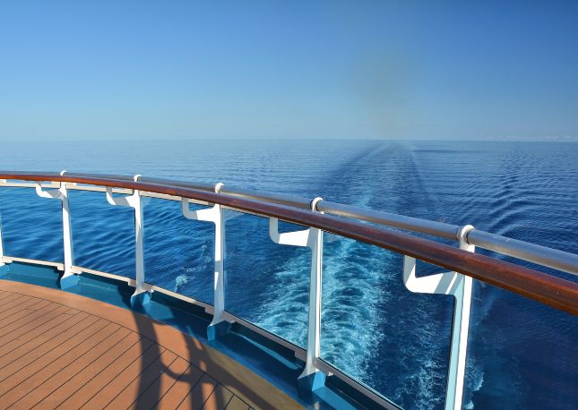 Cruising at sea