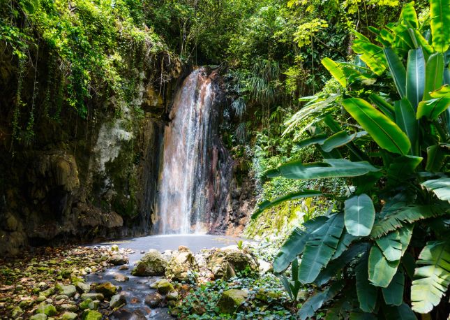 Saint Lucia waterfall