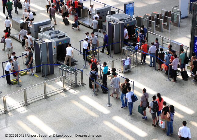 Being prepared for security lines at the airport
