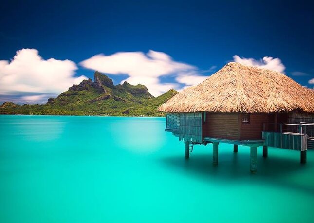 The over water bungalow is the ultimate in romance.