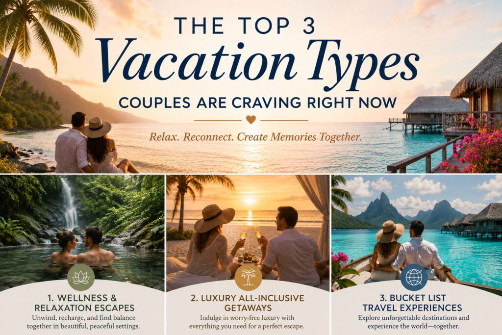 3 Vacation Styles Couples Crave