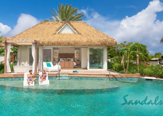 Relaxing in luxury