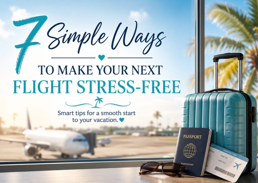 7 Simple steps to help make your next flight stress free