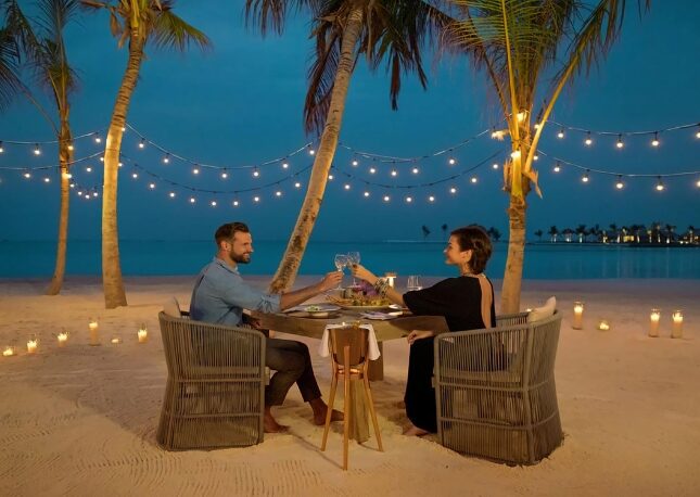 Enjoy a beachside dinner to celebrate
